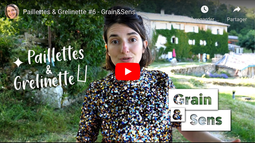 Vidéo Paillettes et Grelinette